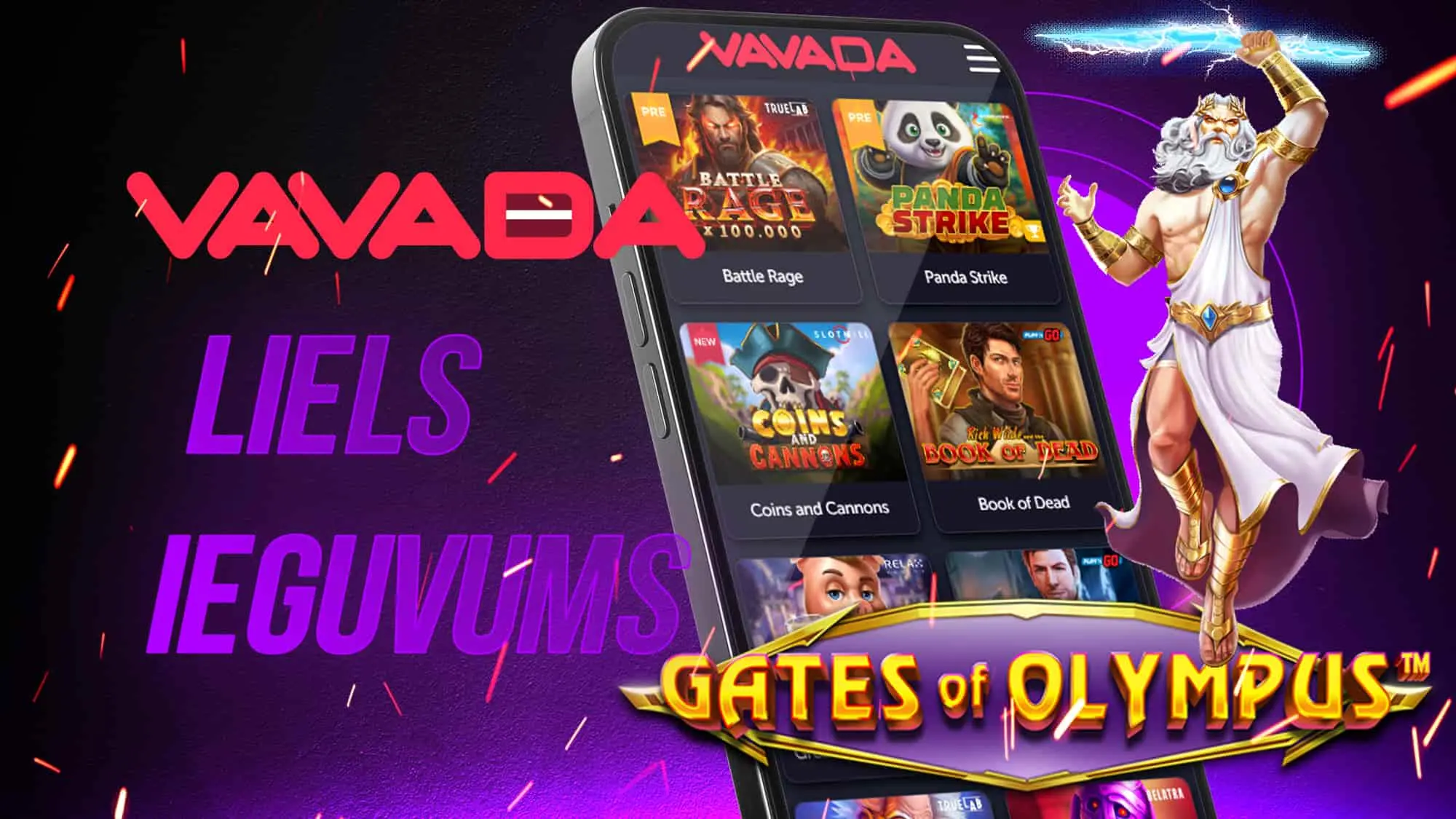 Spēlējiet labāko spēli Gates of Olympus Vavada kazino